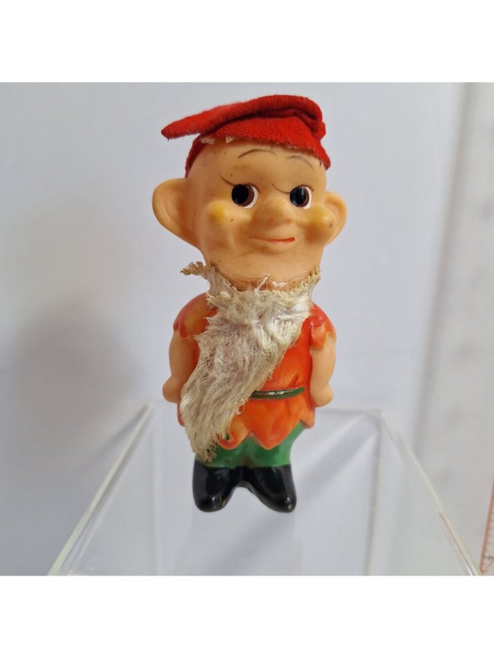 Elf Christmas Ornaments Dwarves Vintage Japan Figures 4" Mid Century - Picture 8 of 9